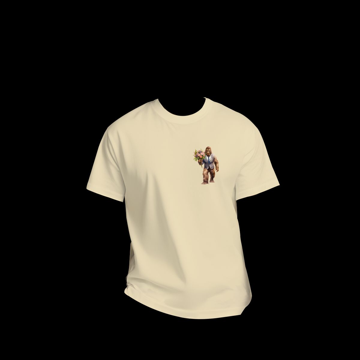 Sarcastic Sasquatch / Bigfoot Short Sleeve T-shirt , 180GSM Cotton