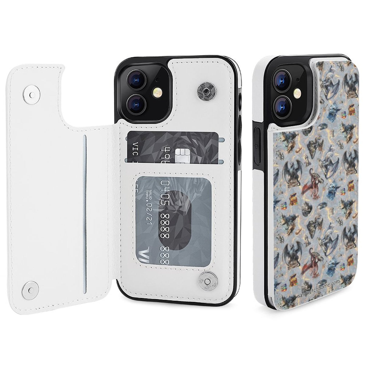 iPhone 12 Series Cell / Mobile phone Flip wallet case - 20 Misc Beautiful Designs