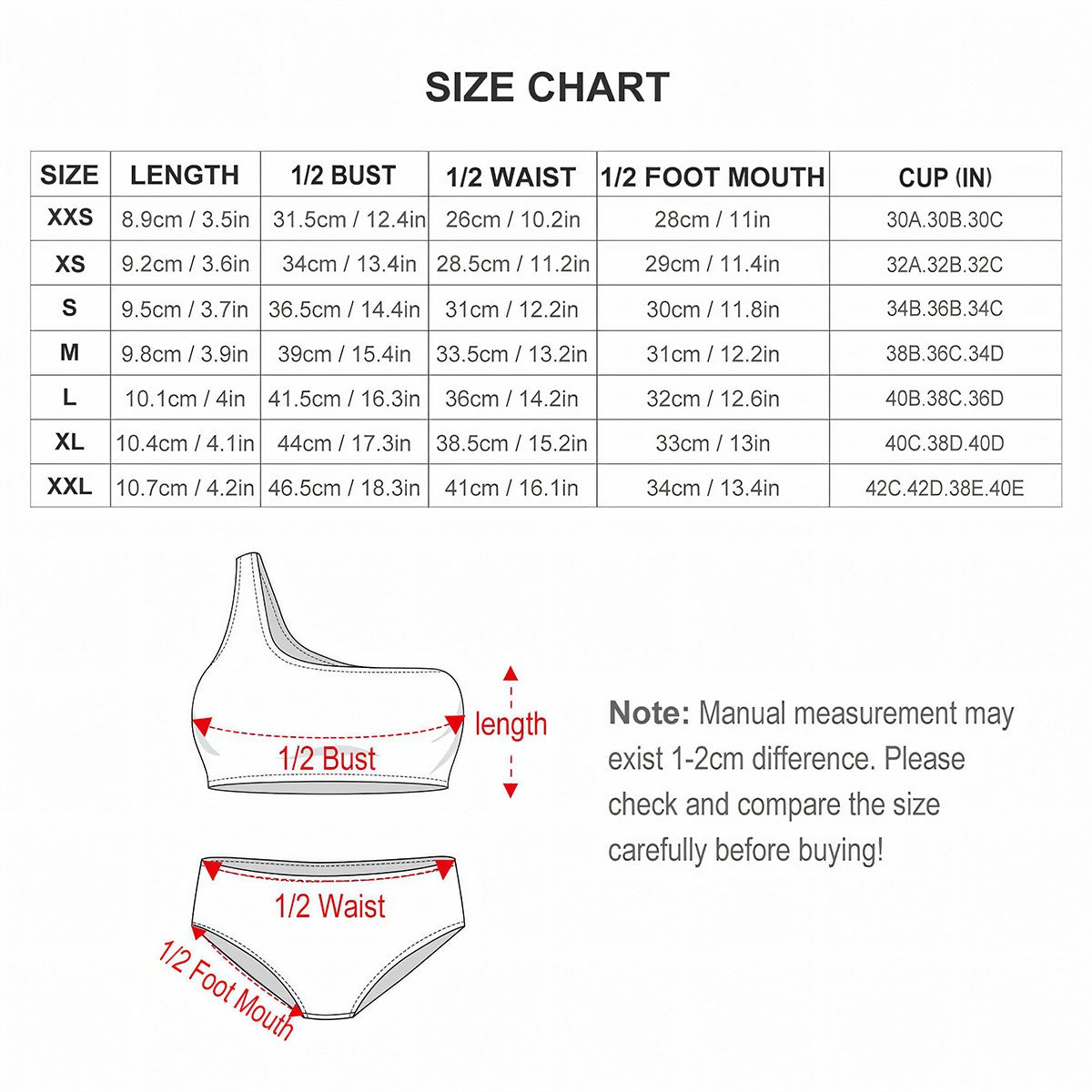 Sasquatch One Shoulder High Waisted Bikini 19 Designs