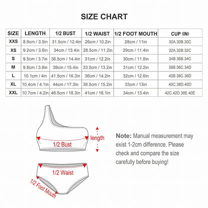 Sasquatch One Shoulder High Waisted Bikini 19 Designs