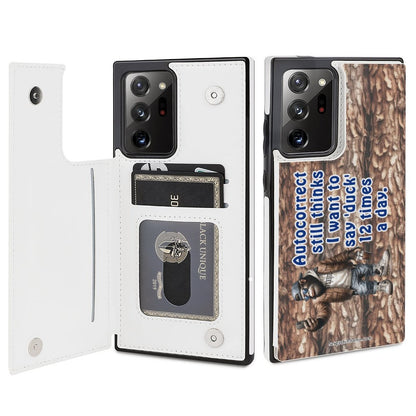 Bigfoot, Sasquatch, "My Spell Check..." Samsung Note20 Flip Phone Case