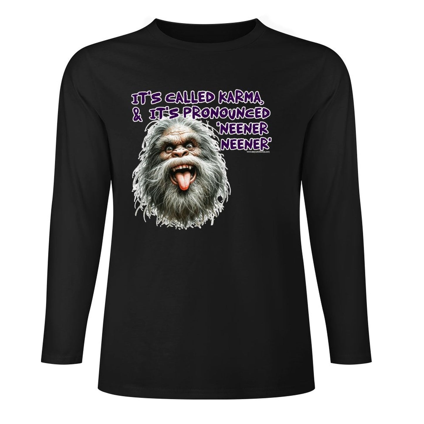 Bigfoot - Sasquatch Cotton Unisex Long Sleeve T-shirt