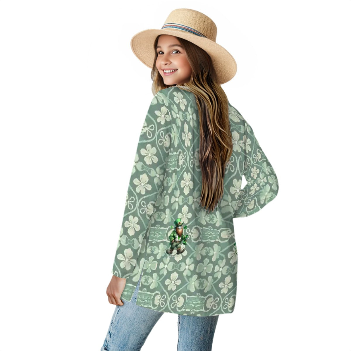 Irish Sasquatch Women's Long-Sleeved Cardigan