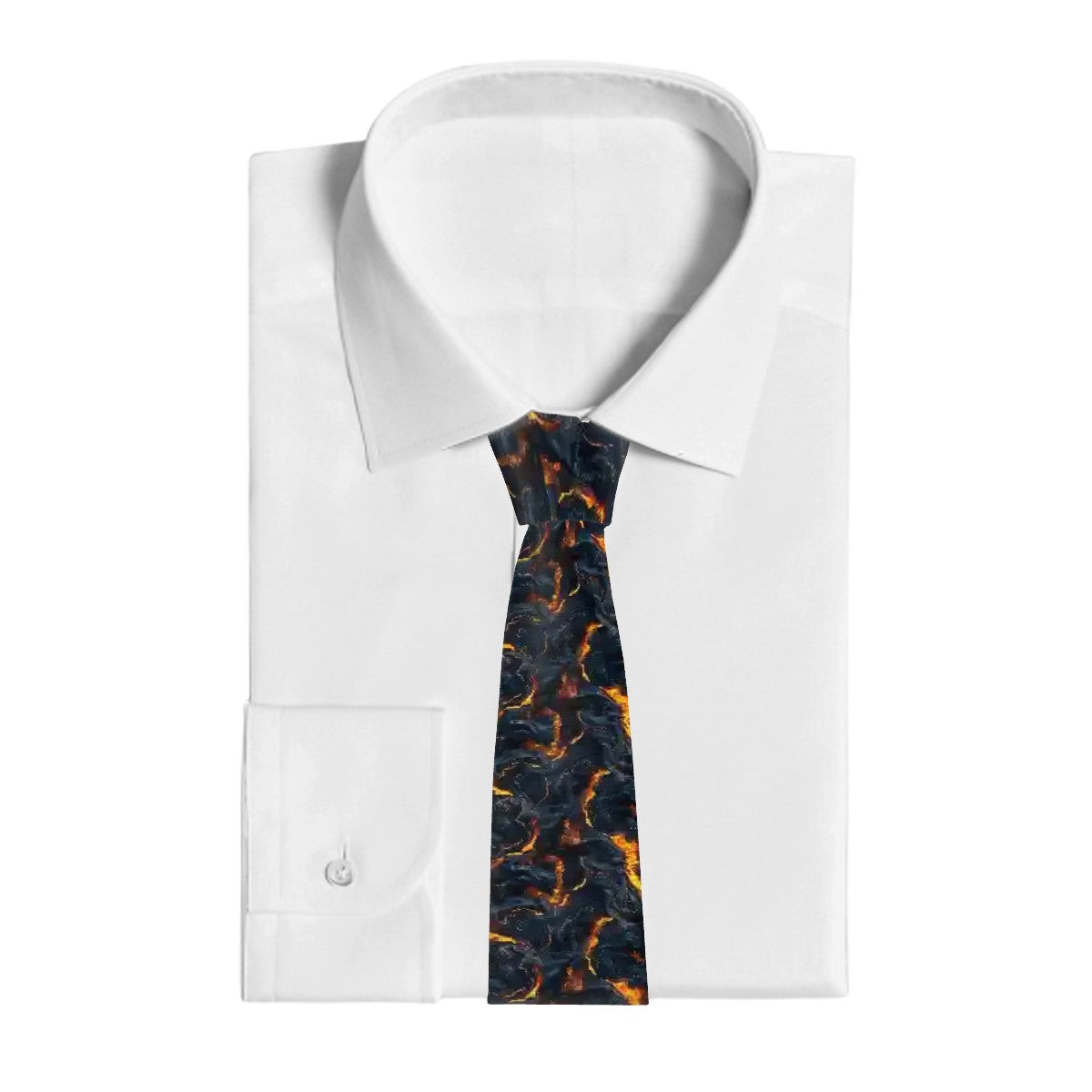Dragon & Lava, Silky Polyester Dapper Neck Tie