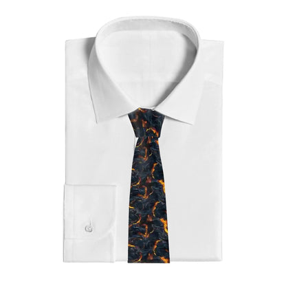 Dragon & Lava, Silky Polyester Dapper Neck Tie