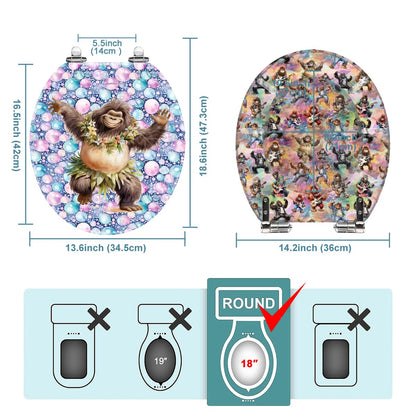 Bigfoot / Sasquatch Universal Toilet Seat / Cover
