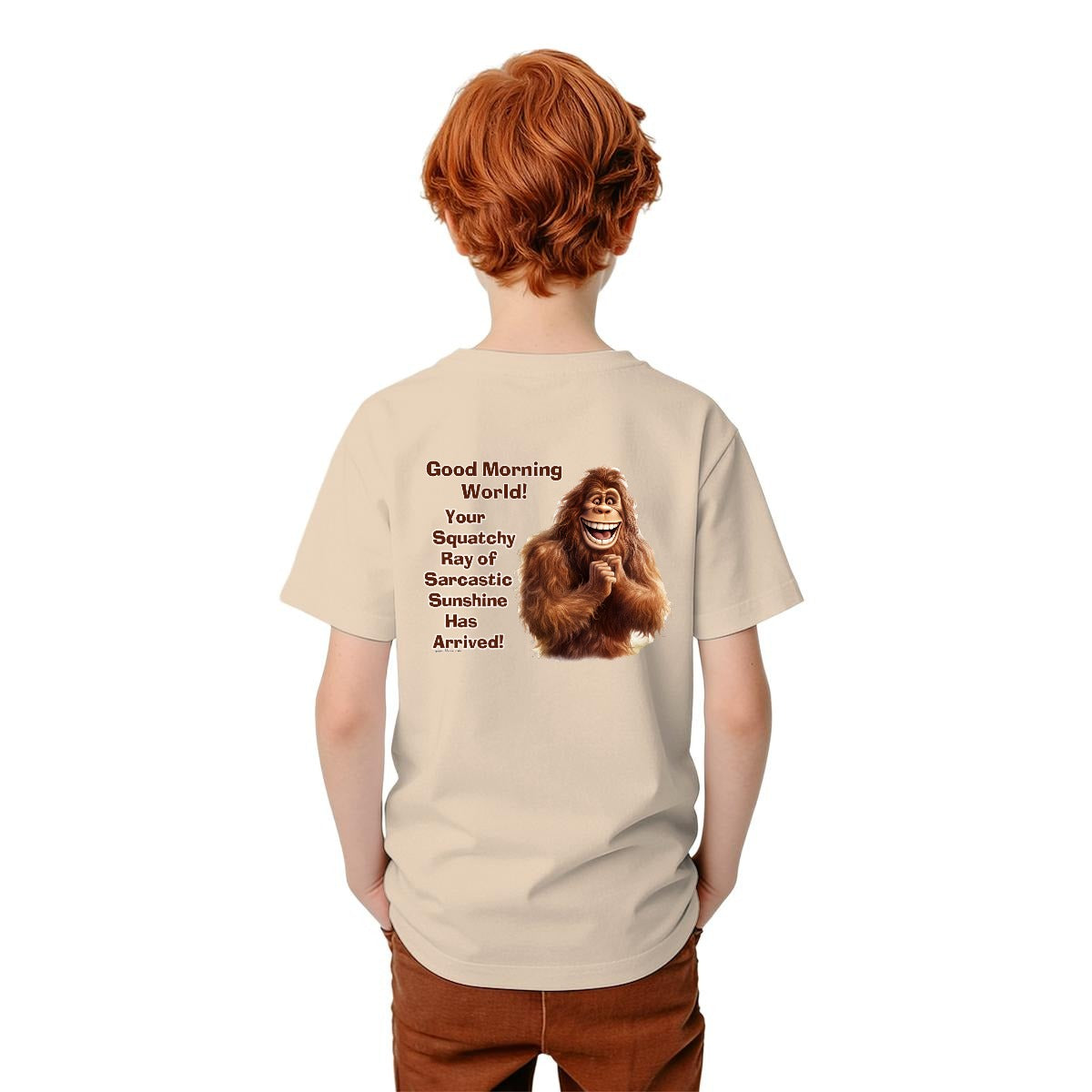 Bigfoot Sasquatch Designs, Kid’s Double Sided Gildan 5000B T Shirt
