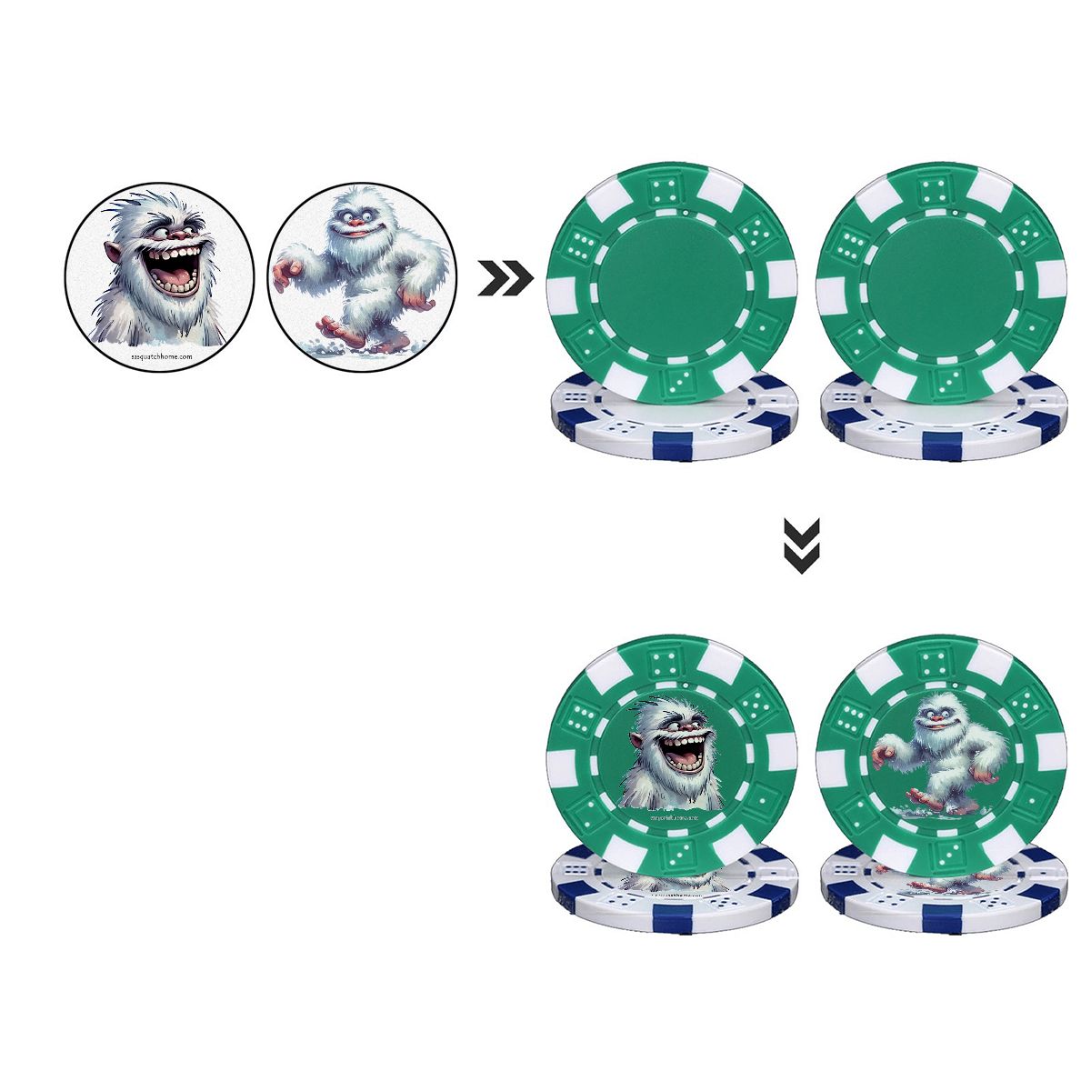 Yeti 10 Piece Poker Chips Set