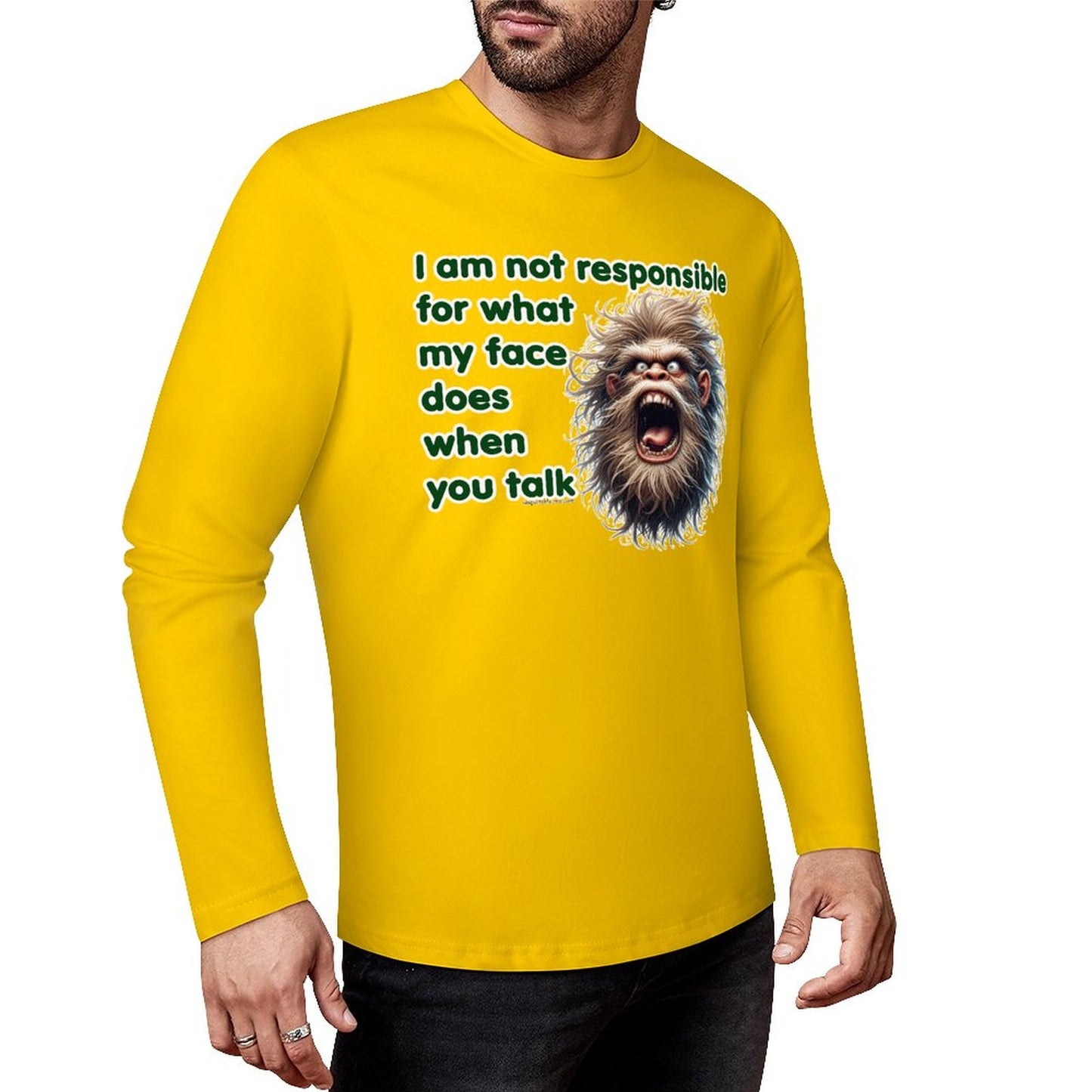 Bigfoot - Sasquatch Cotton Unisex Long Sleeve T-shirt