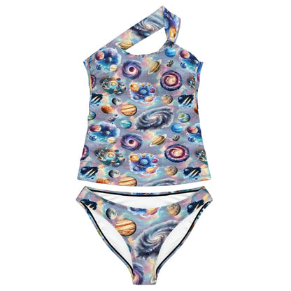 20 Misc Designs, Women One-Shoulder Tankini, Two Piece