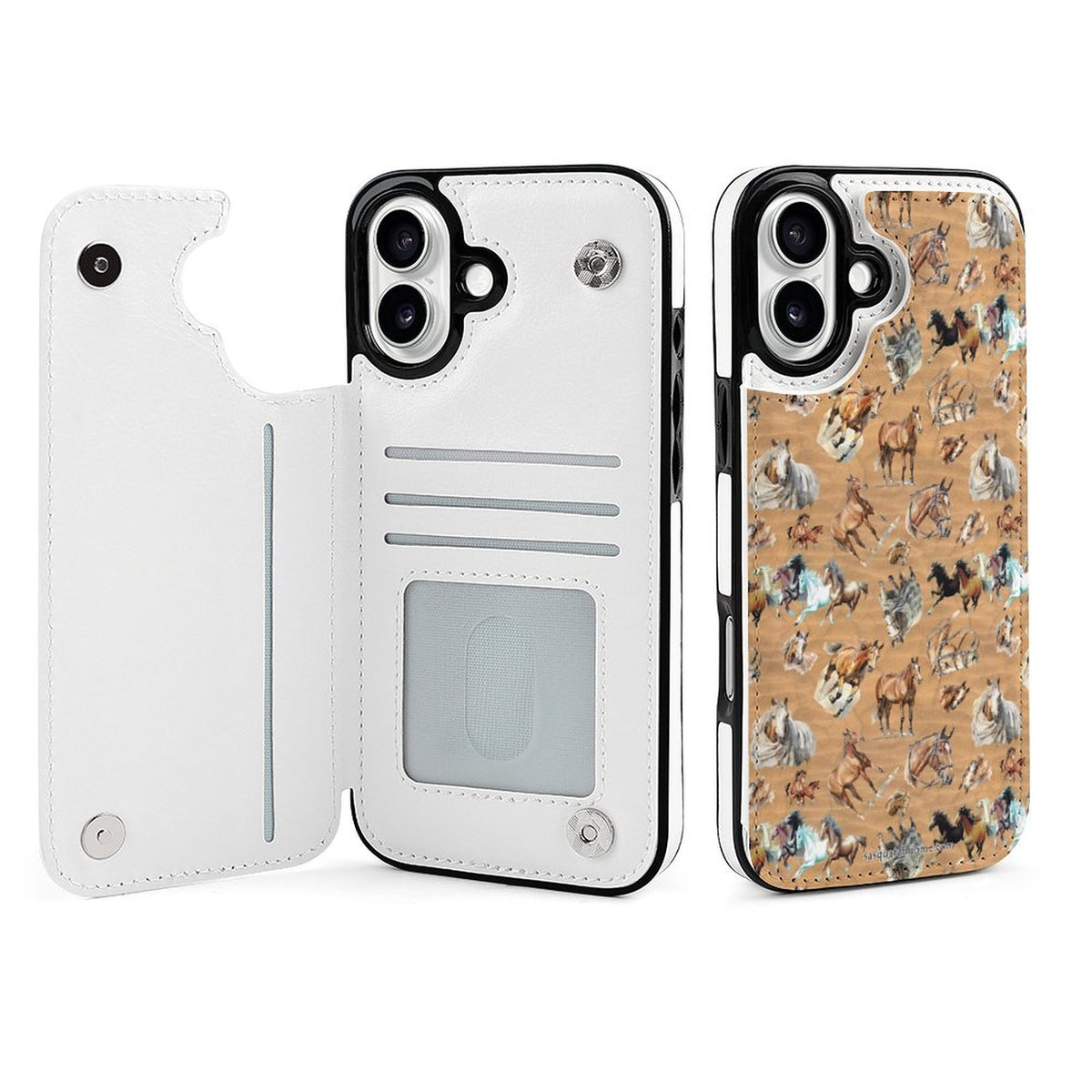 10 Alien Designs, iPhone 16 Faux Leather Wallet Case