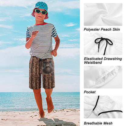 Bigfoot, Sasquatch on Trees, Children’s Beach Pants, Swim Shorts