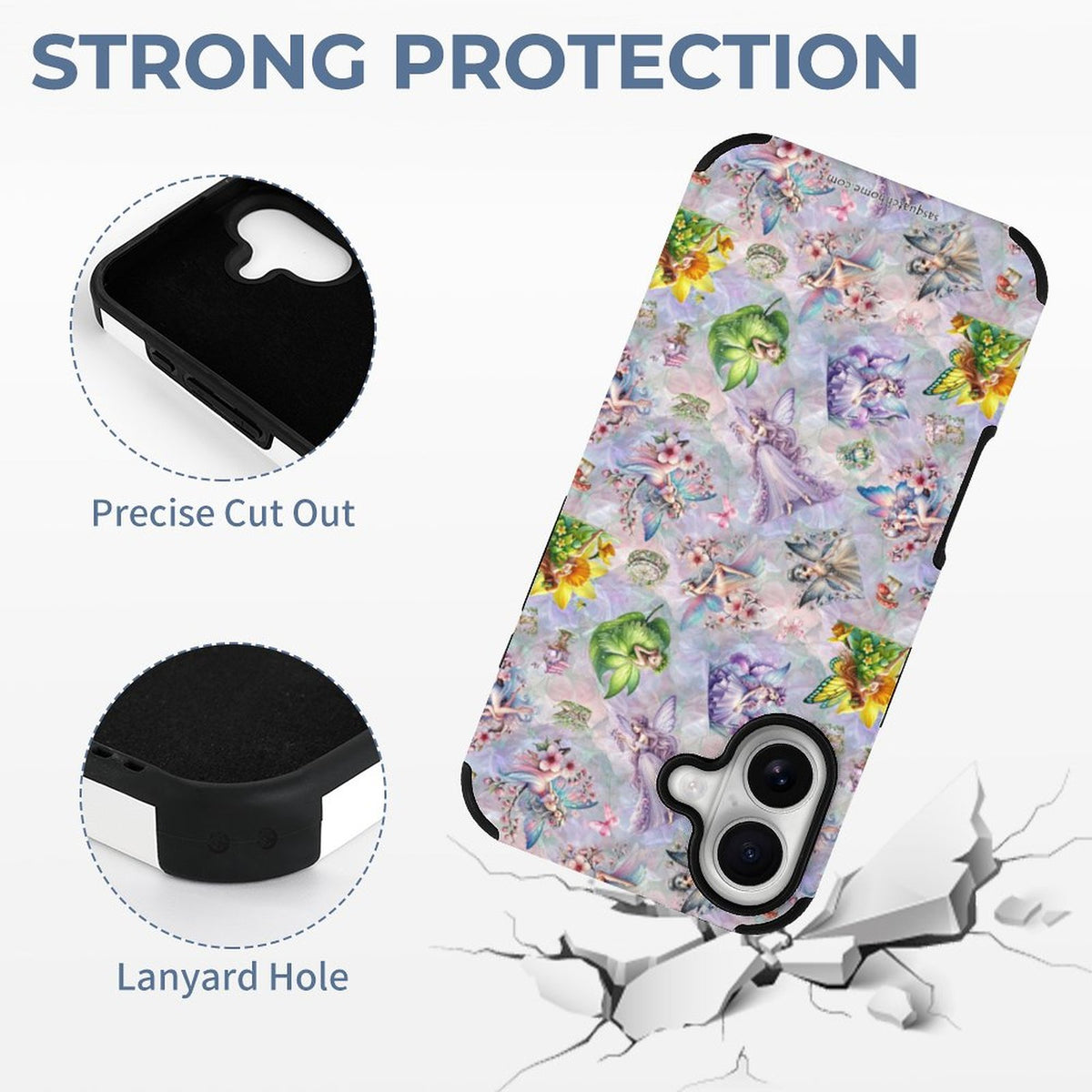 6 Fairy Designs, Microfiber iPhone 16 Cases