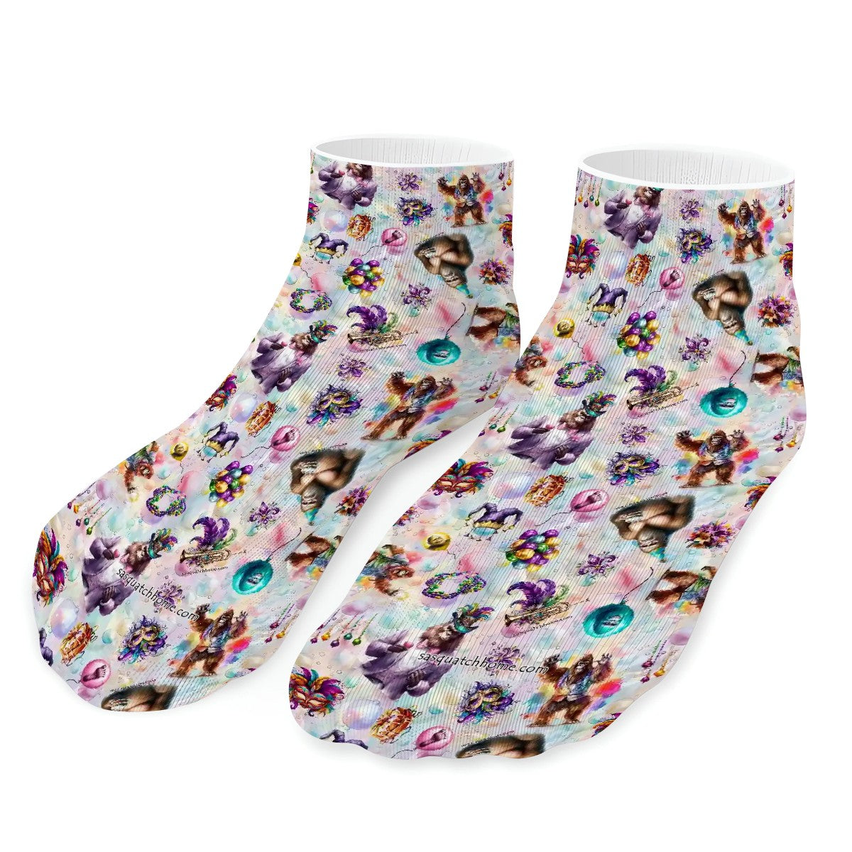 20 Bigfoot Designs, 8” Poly Ankle Socks