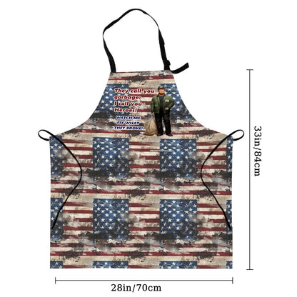 Donald Trump "They Call You Garbage" Waterproof Apron with Pockets