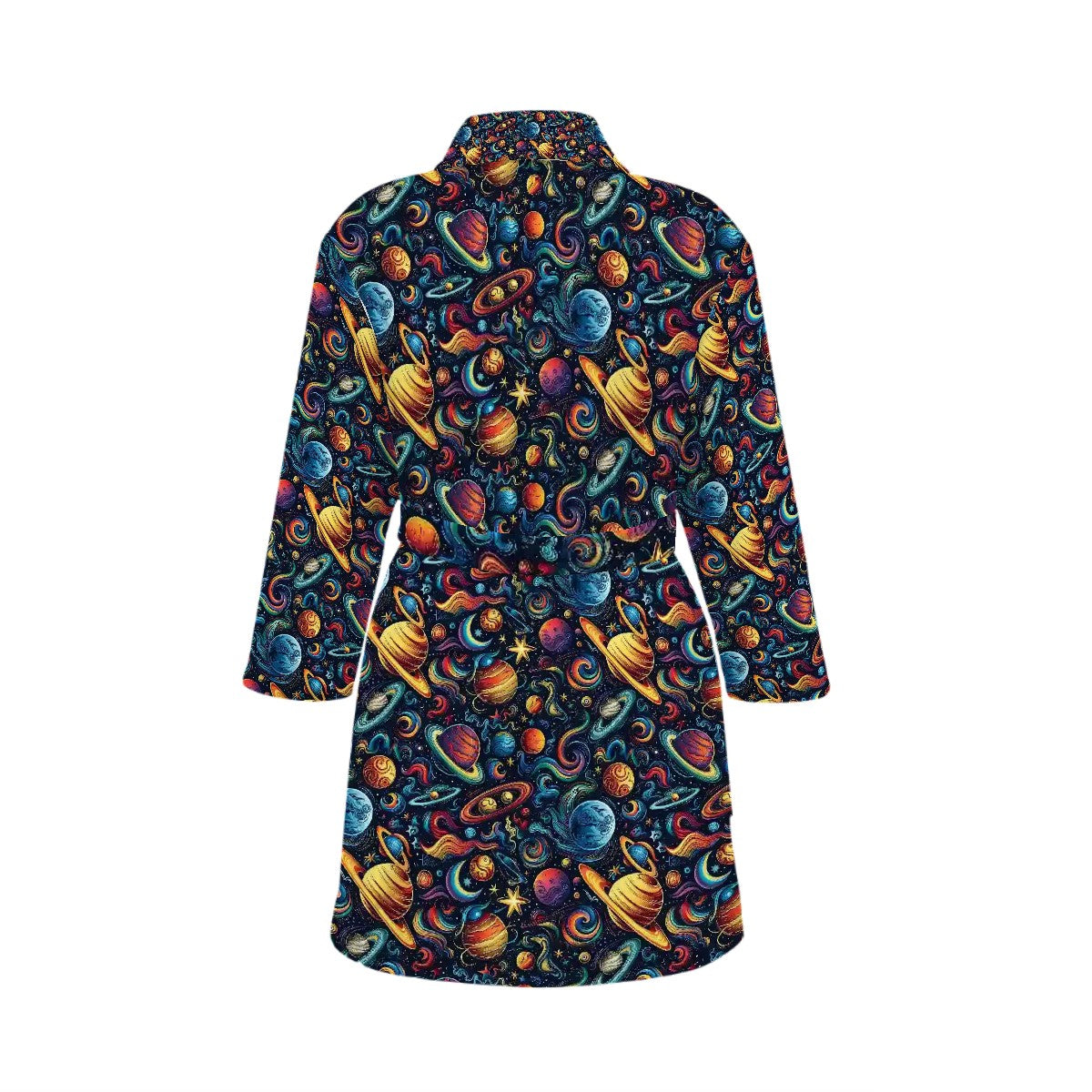 12 BEAUTIFUL Outer Space Designs, Women’s Bath Robe 33.5” Long