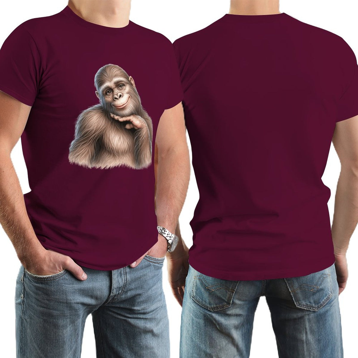 Bigfoot, Sasquatch, female, Short Sleeve Cotton T-shirt