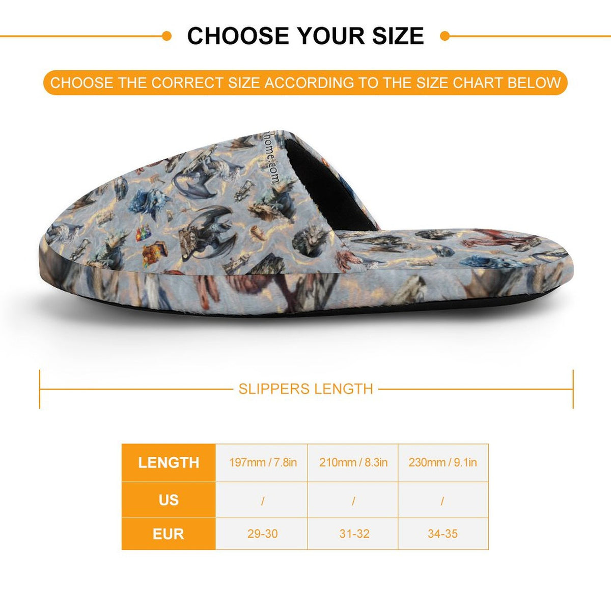 20 Misc Designs, Children's Cotton Flannel Slippers