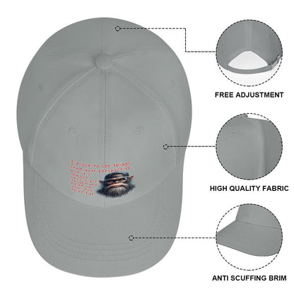 Bigfoot, Sasquatch “I'd love to see things..", Baseball Cap – 8 Colors
