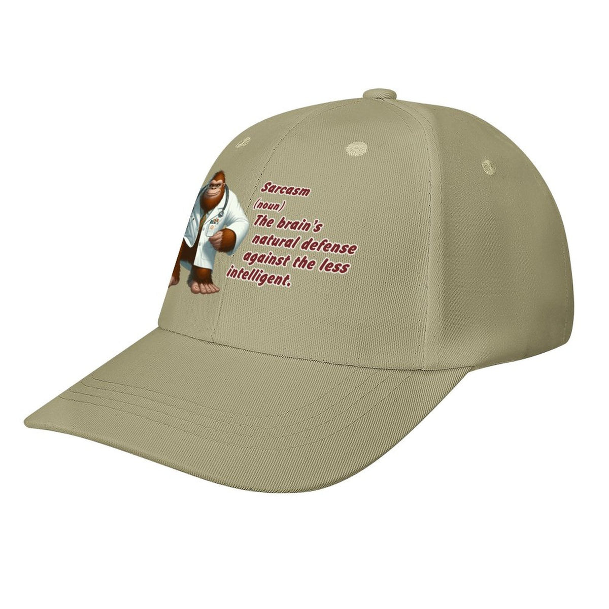 Dr Bigfoot, Sasquatch, "Sarcasm", Baseball Cap – 8 Colors