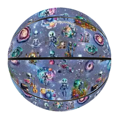 20 Misc Designs, Printed PU Leather Basketballs - Zombies, smurfs, dragons, beach, wedding, gnomes