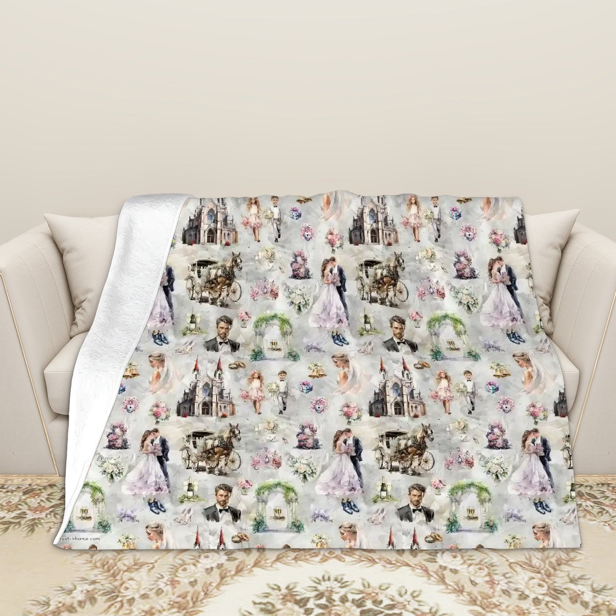 Soft Flannel Blanket - AMAZING DESIGNS - Wedding Blanket, military blanket, 20 Designs!