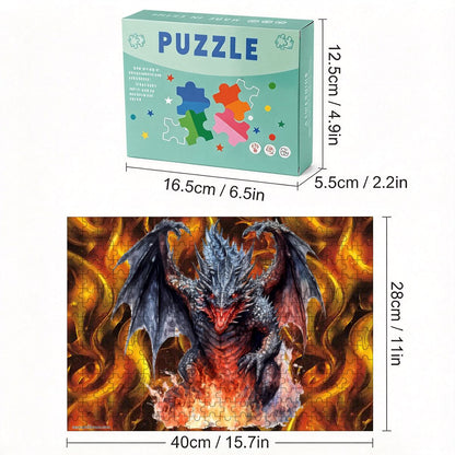 Dragon Fire 300pcs Horizontal Wooden Jigsaw Puzzles