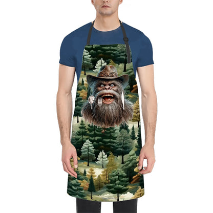 Mountain Sasquatch Waterproof Apron with Pockets