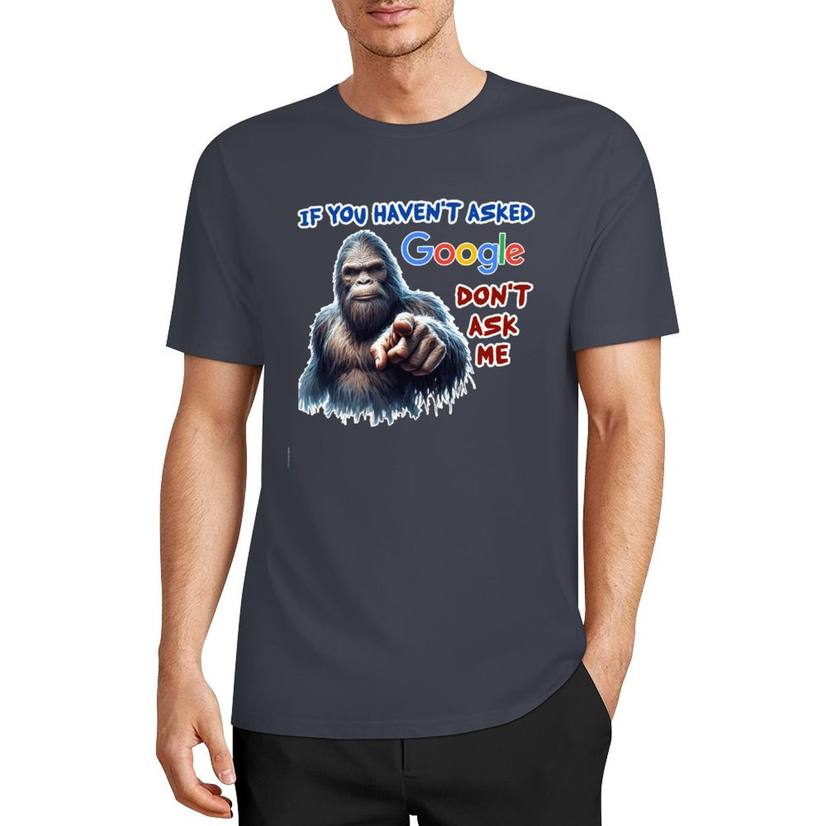 DTF 160gsm Cotton Men's Short Sleeve T-shirt (Front Printing)