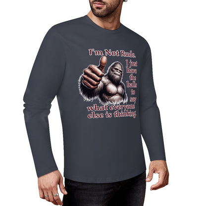 Bigfoot - Sasquatch Cotton Unisex Long Sleeve T-shirt