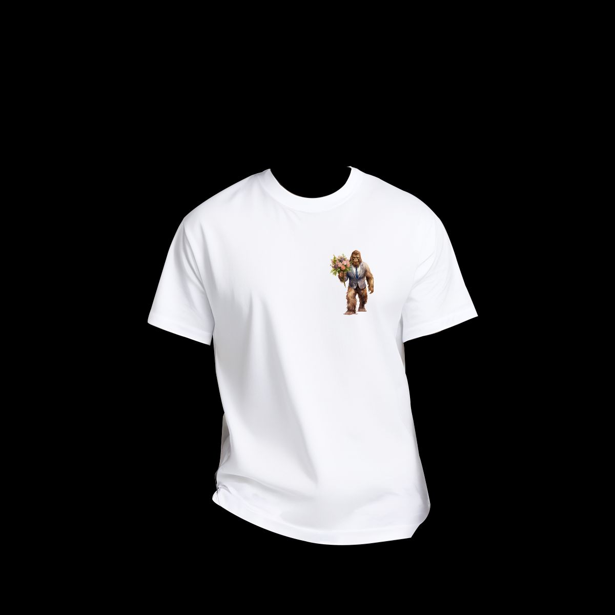 Sarcastic Sasquatch / Bigfoot Short Sleeve T-shirt , 180GSM Cotton