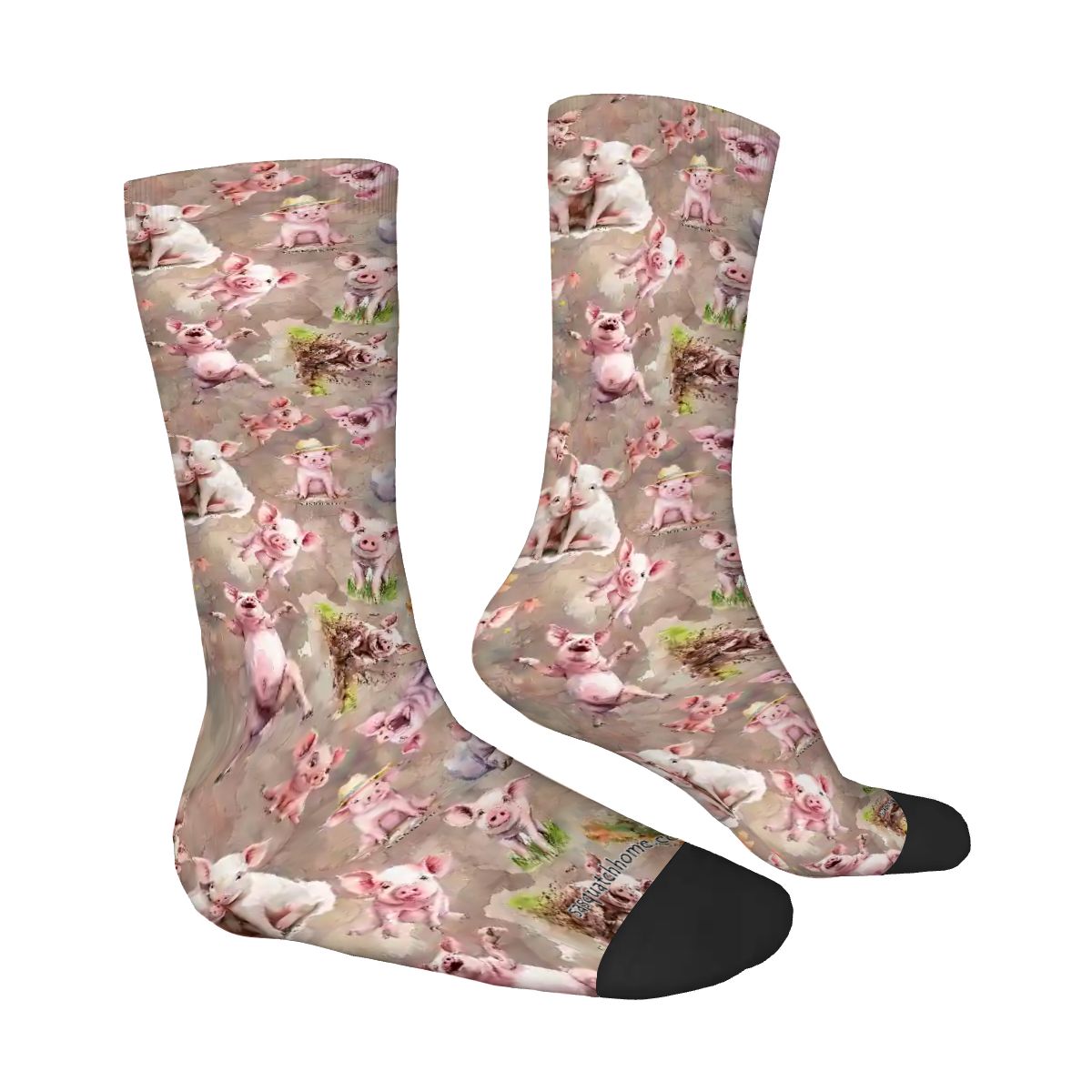 10 Animal Desings, Polyester Crew Socks