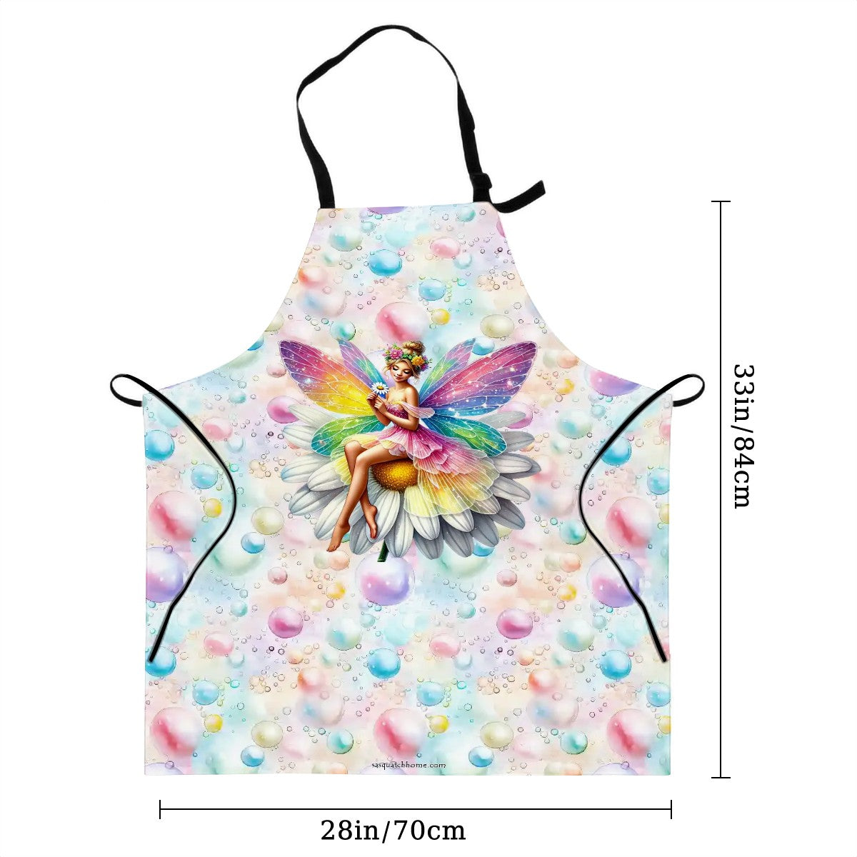 Bubbles & Fairy Waterproof Apron with Pockets