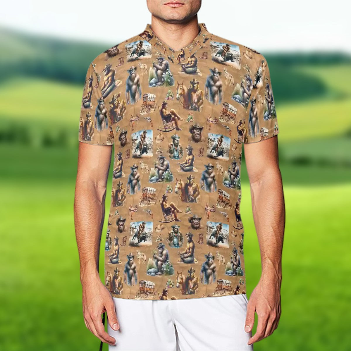 Sasquatch Men's Soft O-Neck football Jersey T-Shirt, Mystical Tee, Summer Shirt, Christmas Gift, Durable Jersey, Birthday, Present