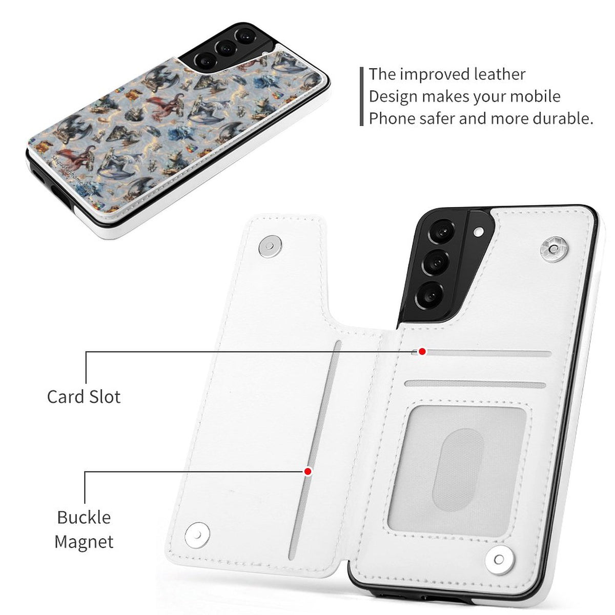 Awesome Designs - Samsung  S21 Ultra, Phone Case / Flip Cover Wallet