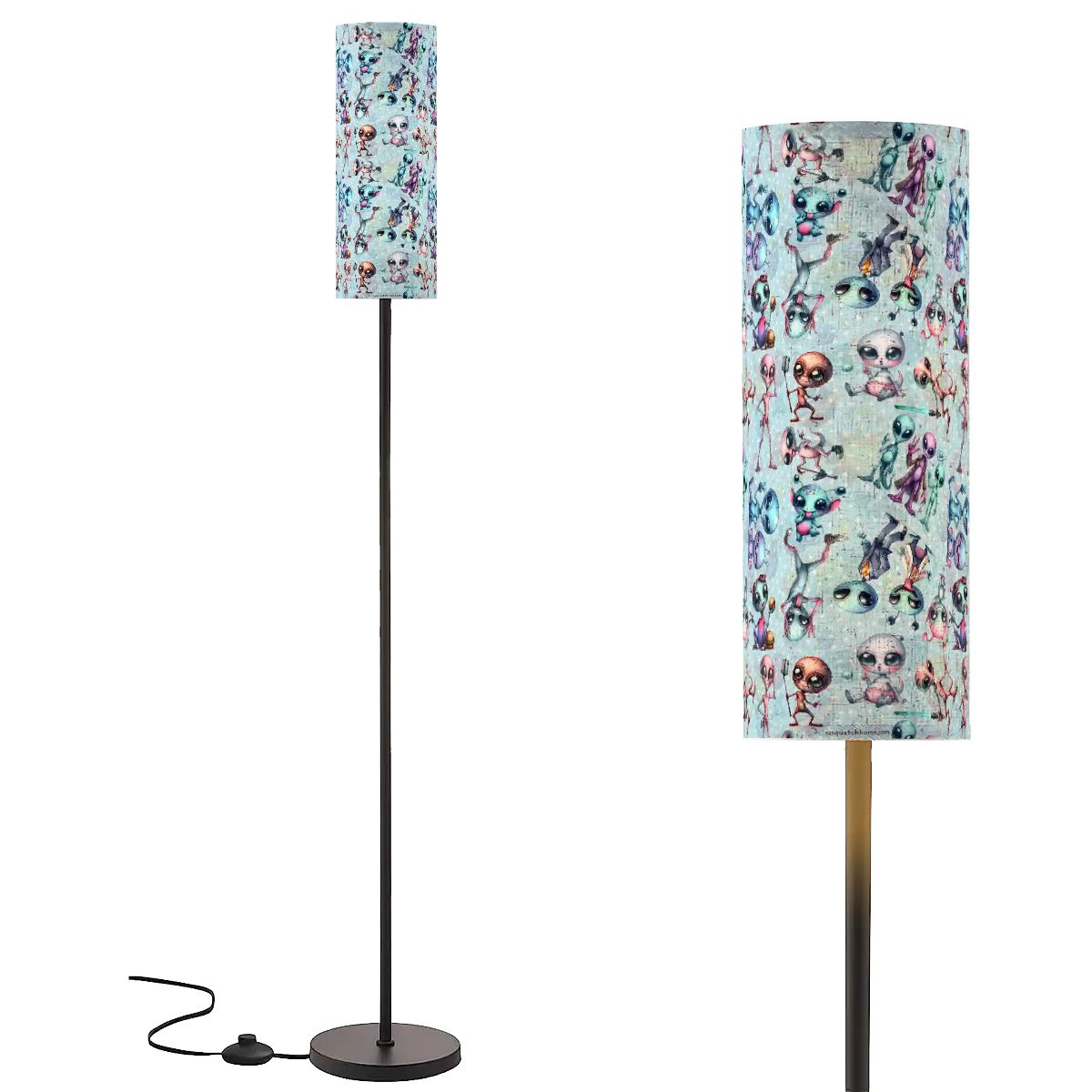 8 Alien Designs, Floor Lamp Modern Standing Lamp (Made in USA)