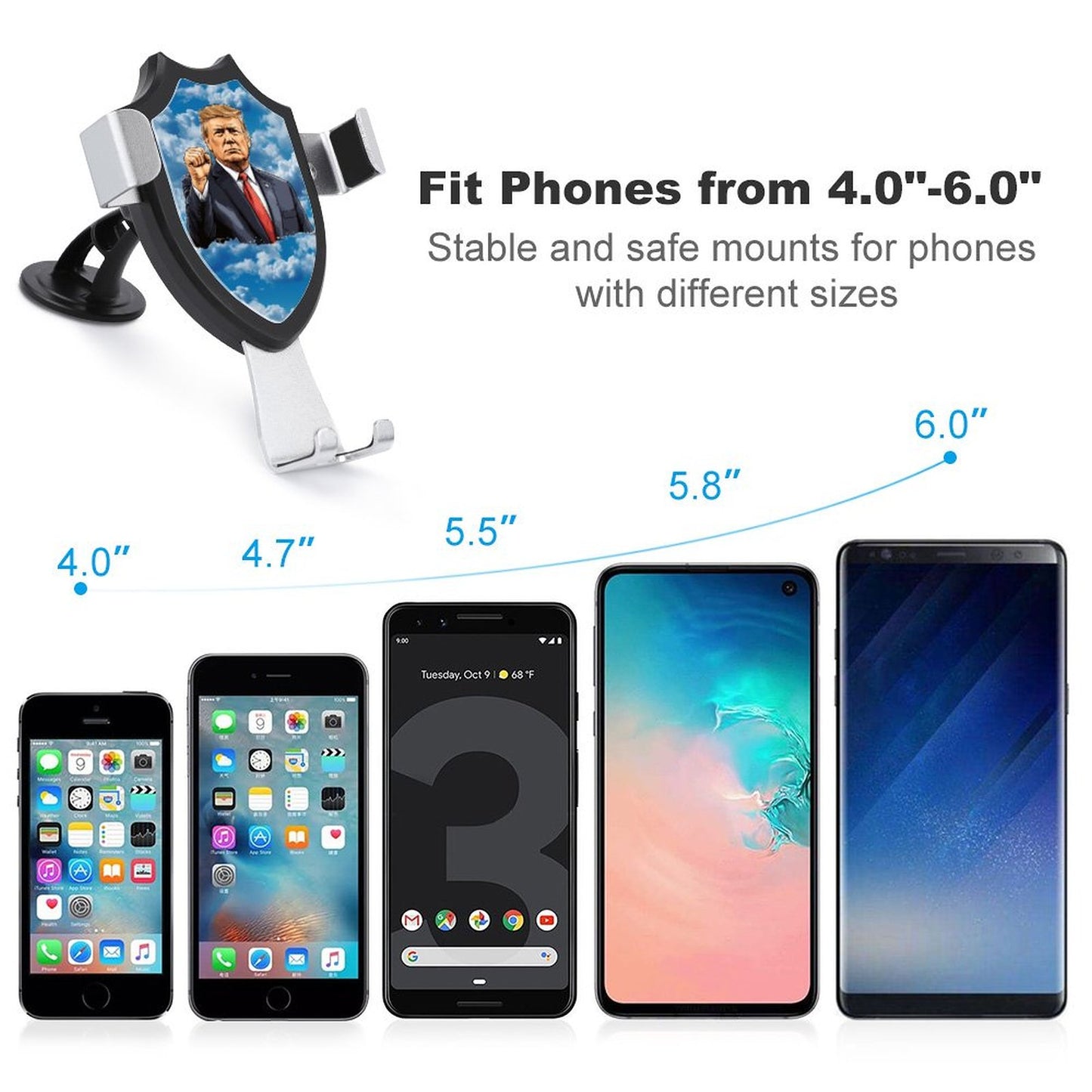 Donald Trump Car Mount Mobile Phone Holder