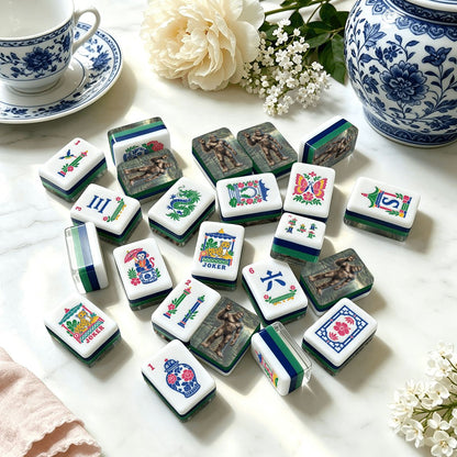 Sasquatch OK Sign Chinoiserie Chic American Mahjong Tiles
