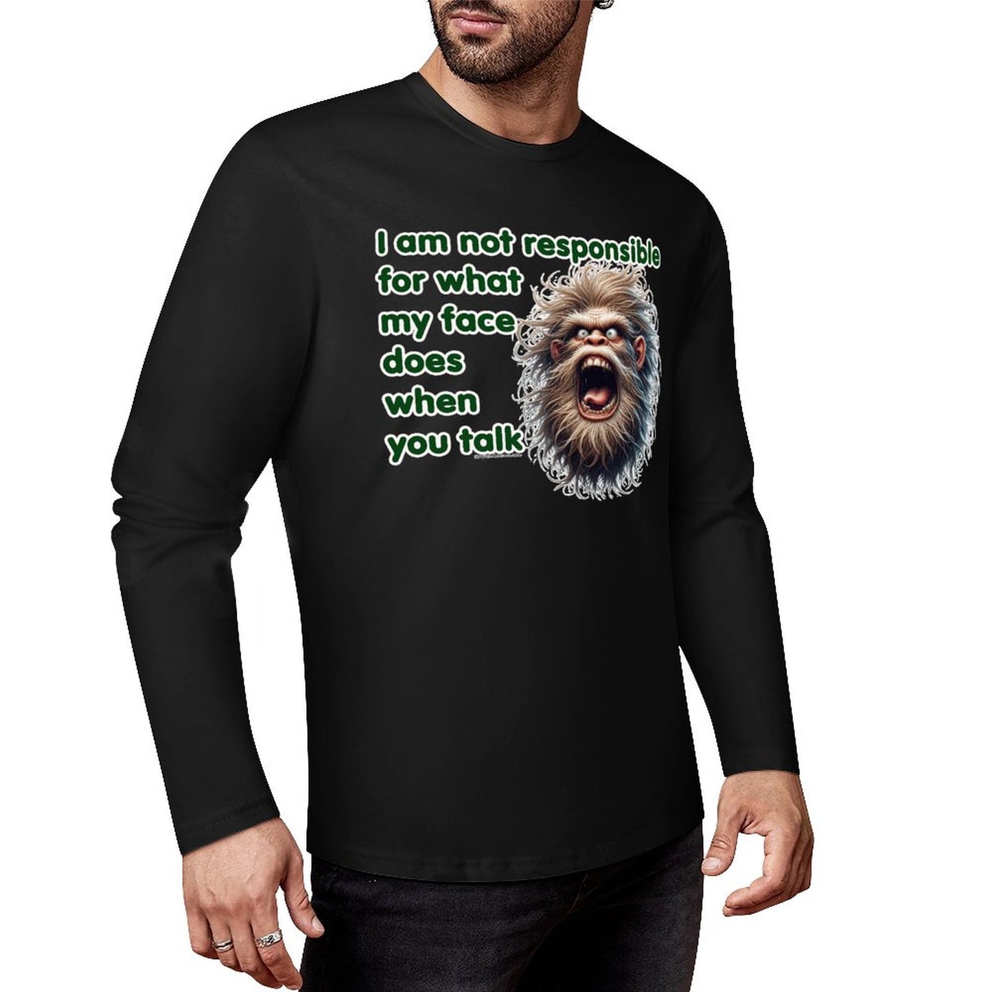 Bigfoot - Sasquatch Cotton Unisex Long Sleeve T-shirt