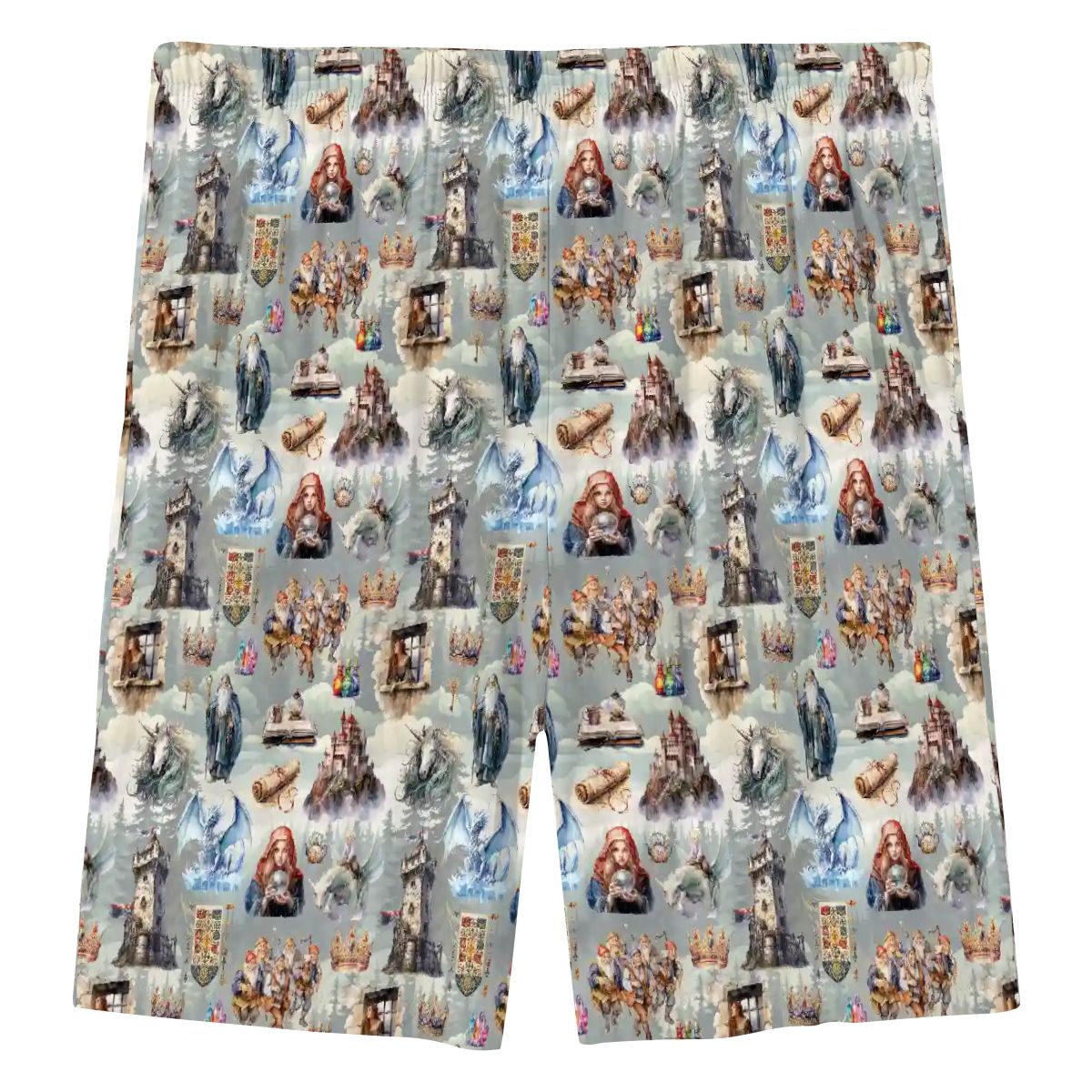 10 Cool Misc Designs, Men’s Polyester, pocketed, pajama Shorts