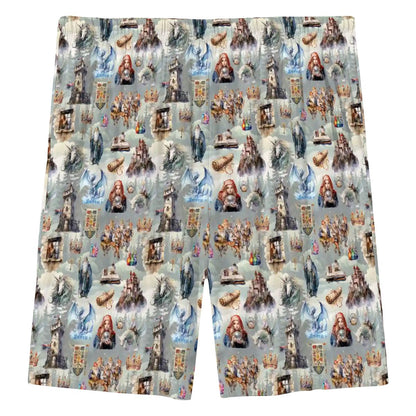 10 Cool Misc Designs, Men’s Polyester, pocketed, pajama Shorts