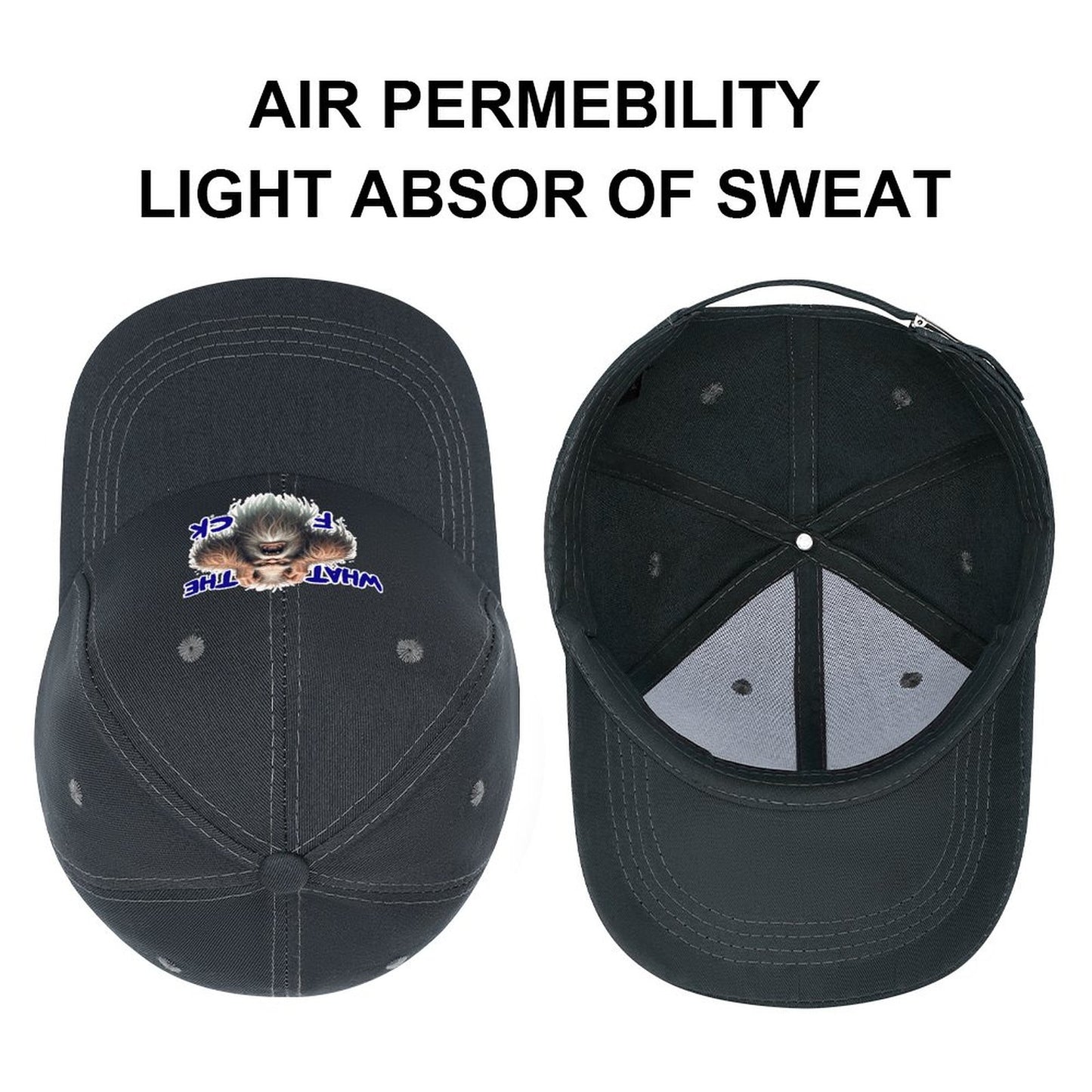 Bigfoot / Sasquatch, "WTF", Baseball Cap – 8 Colors