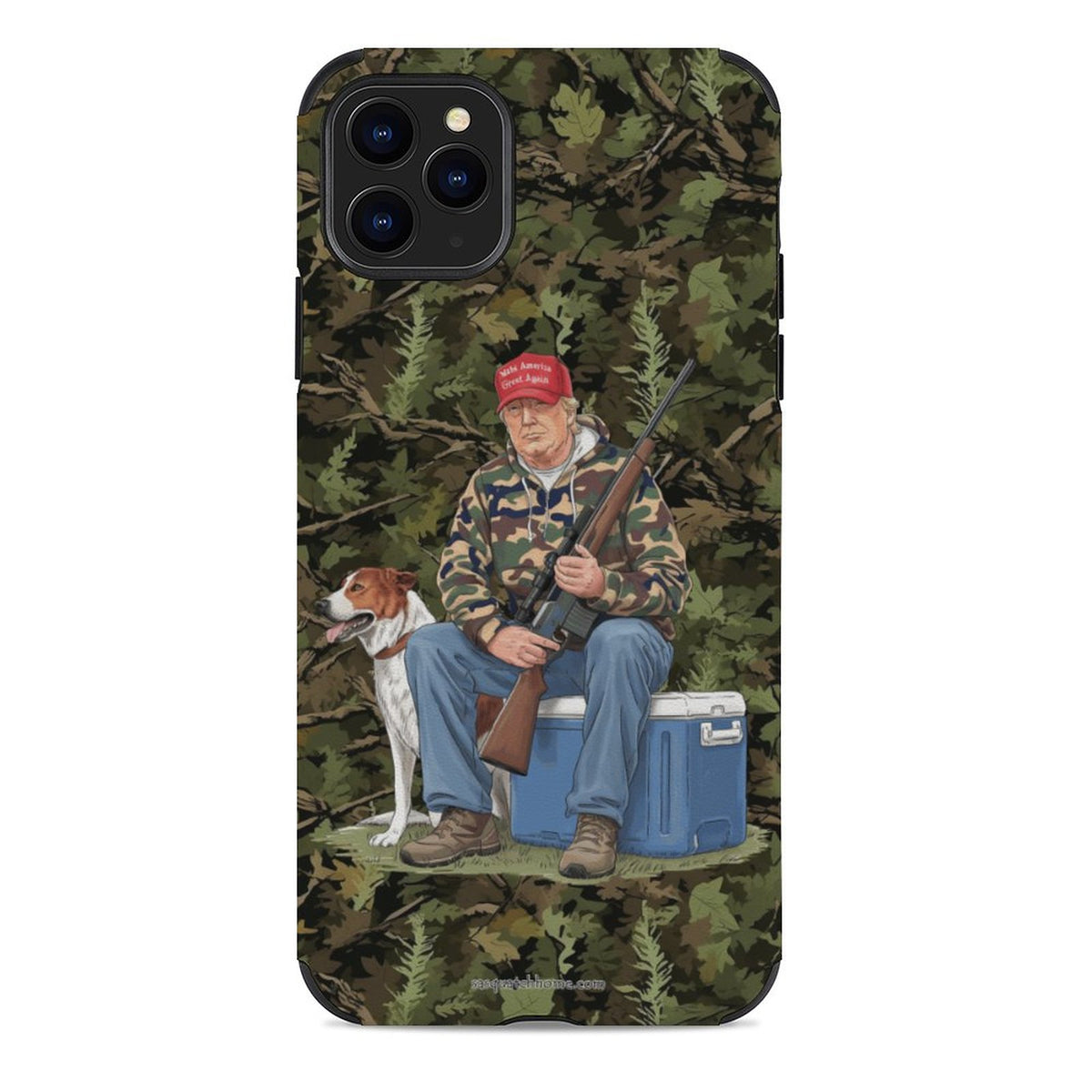 Donald Trump Hunting Dog, Microfiber iPhone 11 Cases