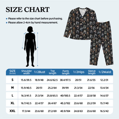 Kittens in Pockets, Women’s Long Sleeved Pajama Set