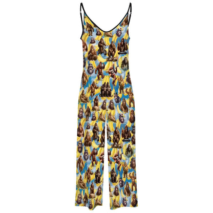 Sasquatch Themed Casual Jumpsuits for Women