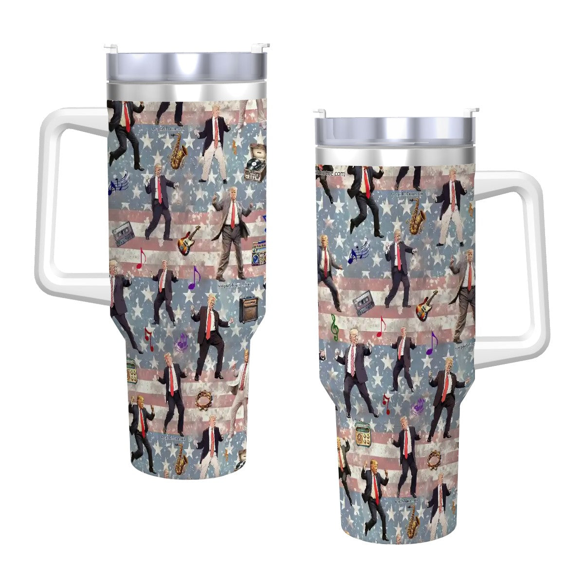 Trump Themed 40 oz Travel Coffee Mug with a Straw