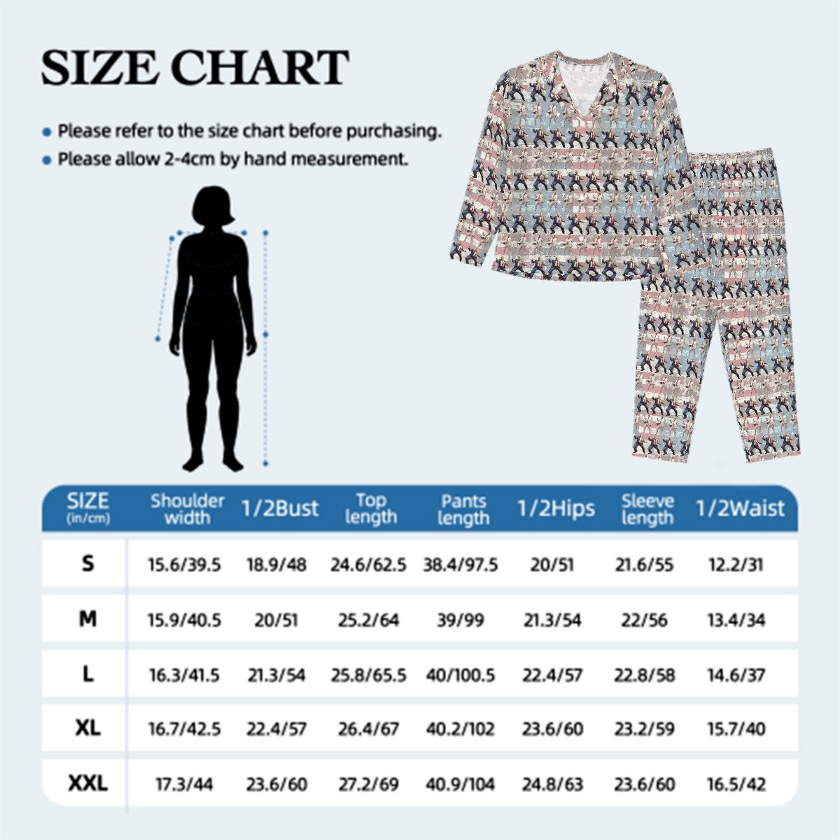 Trump  Themed Women’s Long Sleeved Pajama Set