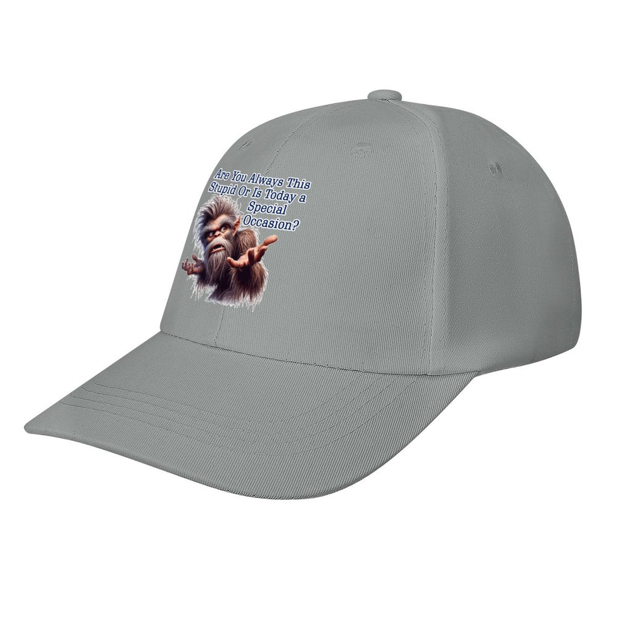 Bigfoot, Sasquatch, "Are you always this stupid..", Baseball Cap – 8 Colors