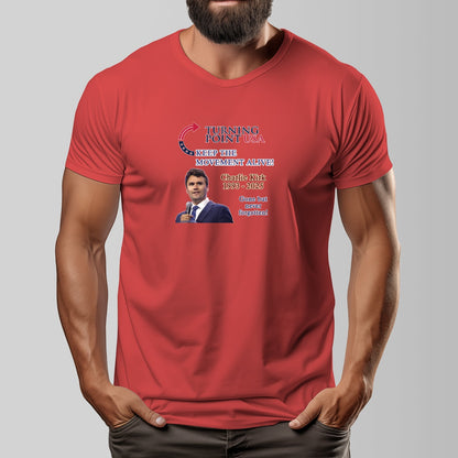 Charlie Kirk, Memorial T Shirt, Turning Point Tribute