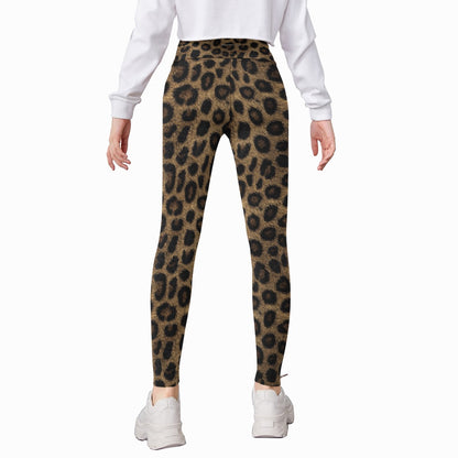 Leopard Skin, All-Over Print Kid's Leggings